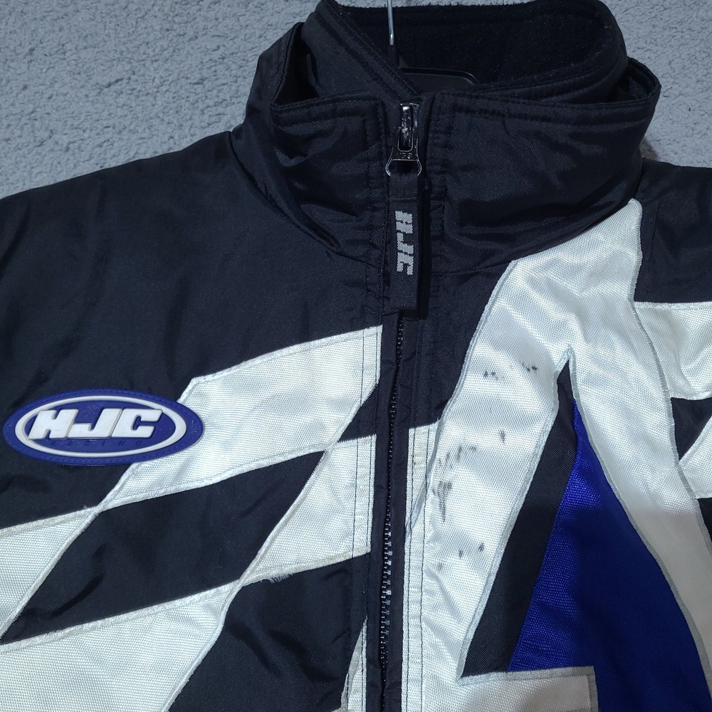HJC Jacket Womens Medium Snowmobile Racing Dual Zip Quilted Lining - Picture 3 of 16